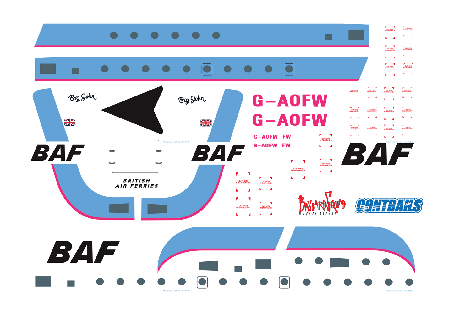 1:72 Scale Carvair Conversion with British Ferries Decals
